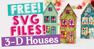 Download Free Svg Files 3 D Houses Svg Free Files Free Svg Crafts