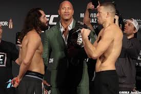 Обзор ufc 261 | полный бой масвидаль vs усман, шевченко vs андраде, намаюнас vs жанг. Video Jorge Masvidal Nate Diaz Face Off As The Rock Holds Bmf Belt