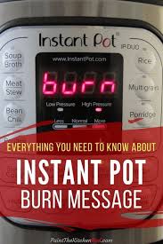 Everything You Need To Know About The Instant Pot Burn Error Instant Pot Best Instant Pot Recipe Instant Pot Ip Duo