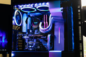 Black And White Pc Build Rgb My Amd Nzxt H700i Battlestation Custom Computer Battlestation Custom Pc