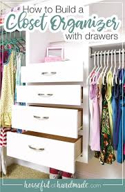 Hangs directly on the closet rod. How To Build A Diy Closet Organizer Houseful Of Handmade