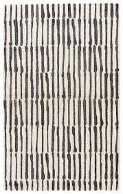 Black And White Stripes In Hand Drawn Lines Make This Rug Graphic Tribal And Oh So Sophisticated Graphic Rug Patterned Carpet Area Rug Collections