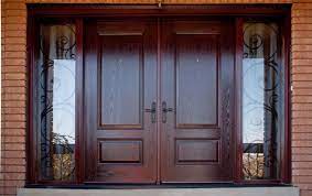 Individual 'own front door' access. Beautiful Double Front Doors Home Improvement Photos Wood Front Doors Door Design Interior Double Front Doors