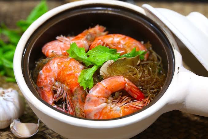 Baked Shrimp with Glass Noodles