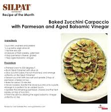 Need A Quick And Easy To Prepare Vegetable Side Dish Try Our Recipe Of The Month Baked Zucchini Carpaccio With Vegetable Side Dishes Entremet Recipe Recipes