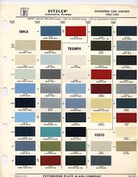 volvo p1800 colour chips