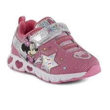 Toddler Girls Minnie Mouse Light Up Sneaker Shoes Size 6 7 8 9 10 11 12 Little Girl Shoes Light Up Sneakers Minnie Mouse Girl