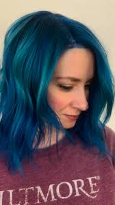 moody vivid retouch for Kelly 💙, ., ., ., #vividhaircolor  #vividcolorspecialist #bluehair #springfieldmo #springfieldmohair  #springfieldmohairstylist