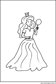 Gratis Malvorlage Von Einer Prinzessin