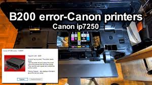 Ich zeige das einsetzen der tintenpatronen und die druckkopfausrichtung. B200 Error Canon Printers Canon Ip7250 Youtube