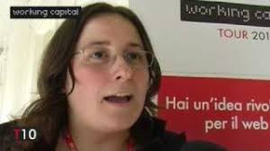 Flora Amato intervistata durante il Working Capital Tour Bari 2010