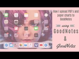 How I Upload Pdfs Paper Charts To Goodnotes App Youtube