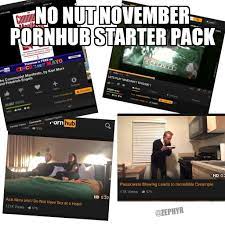 Porn hub no nut november