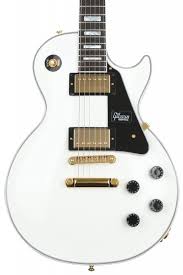 Gibson Les Paul Custom Alpine White Ebony Board Gold Hardware