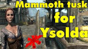 Skyrim Special Edition: Meeting Ysolda, easy mammoth tusk location - YouTube