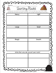 Free Rock Sorting And Soil Samples Station Sheets Lots More Available In Our Rock In It In K Unit Montessori Science Rock Science Kindergarten Science