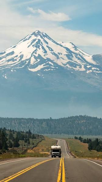 Mt. Shasta is incredible. It rises to over 14,000 feet but it's the vertical rise off the valley floor that makes it so unique. Standing alone, you can see it for miles