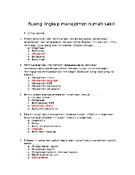 Dec 20, 2016 · tugas membuat soal manajemen logistik slideshare uses cookies to improve functionality and performance, and to provide you with relevant advertising. Soal Klpk 3 Ruang Lingkup Manajemen Rumah Sakit Sprs D Nl3vde2kwvq1