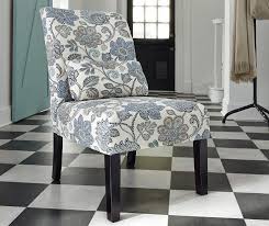 Signature Design By Ashley Sesto Denim Floral Armless Accent Chair Big Lots In 2020 Accent Chairs Armless Accent Chair Furniture