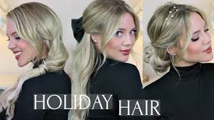 Your classy feast looks are aimed at showing who you really are. Holiday Party Hairstyles Ad Elanna Pecherle Youtube