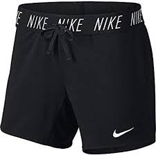 Black And White Shorts Nike Amazon Com Nike Women S Dry Attack Trainer 5 Athletic Shorts Dark Grey White X Small Sports Outdoors Nike Shorts Women Nike Women Nike Leggings