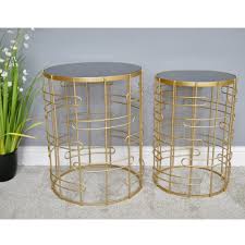 Try gold end and side tables for these three home décor looks. Set Of 2 Gold Side Tables Lounge Side Tables