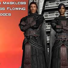 Featuring a 8+ hour long campaign, professionally voice acted companions and npcs, and an in depth backstory to revan, choose your path down the light or dark sides of the force once more. Revan S Hoodless Maskless Flowing Robes For K1 Mods Deadly Stream