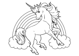 Disegni Da Colorare Degli Unicorni Con Arcobaleno Immagini Di Unicorno Disegni Da Colorare Pagine Da Colorare Per Adulti