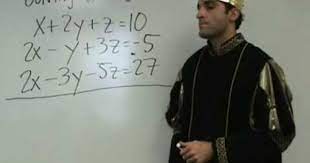 Welcome To The Land Of The Math King Where Equations Are Solved Through The Majestry Of The King 3 Equations Are No Match For T Equations Algebra Math Videos