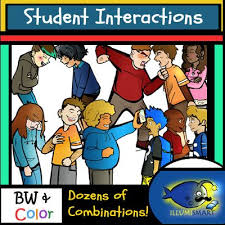 Students enjoy learning about money and doing grown up activities. Student Interactions Clip Art Bw Color 30 Characters 120 Pieces Mix And Match To Create Scenario Clip Art Social Skills Lessons Special Education Elementary