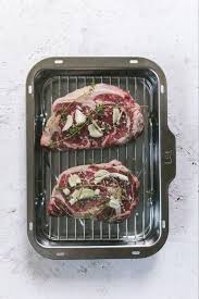 Rib Eye Steak Cooked In The Oven Recipe Cooking Ribeye Steak How To Cook Steak Ribeye Steak