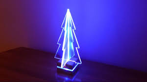 How To Make A 3d Acrylic Led Xmas Tree Edge Light Lamp Led Fluorescent Light Led Lights Acrylic Rod