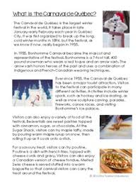 Which two cities represent letters in the phonetic alphabet? Le Carnaval De Quebec Bonhomme Carnaval French Vocab Activities And Quiz