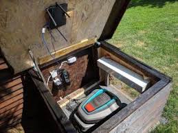 Garage Fur Den Automower 305 Selbst Bauen Oder Kaufen Mahroboter Garage Selber Bauen Rasenmaher Roboter Garage Garage Mahroboter