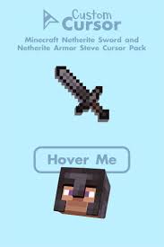 Battle your way to the ancient debris then return through the portal. Minecraft Netherite Sword And Netherite Armor Steve Cursor Pack Custom Cursor Netherite Sword Minecraft Netherite Sword