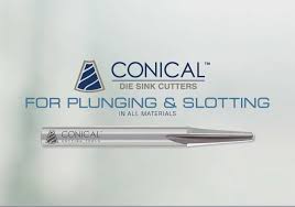 carbide die sink end mills conical
