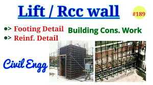 The hoist motor, governor, controller, and other equipment are mounted in this room, with the motor located. Rcc Lift Well Design Structural Design Of Lift Shaft