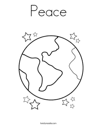 Peace Coloring Page Earth Coloring Pages Space Coloring Pages Planet Coloring Pages