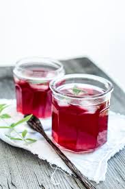 Durstloscher Hibiskus Eistee Mit Zitronenverbene Eistee Zitronenverbene Tee