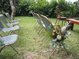 Vintage Pressed Metal Chairs Outdoor Furniture Sets Metal Chairs Outdoor Decor