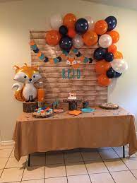 At the party cupboard we have hand picked this selection of simply adorable first birthday party themes to help you celebrate such a momentous occasion in your child's life. Reid S Fox Themed First Birthday Party Baby Boy Birthday Themes Kids Themed Birthday Parties Fox Birthday Party