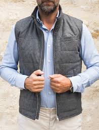 Découvrez la sélection de gilets homme chez asos. Gilet Bennet Matelasse En Ouate Gris Cadot
