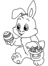 Printable easter bunny coloring sheets for kids. Cute Rabbit Coloring Pages For Kids Novocom Top