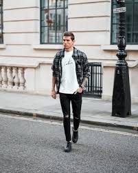 Hey yall i need help! Black And White Plaid Long Sleeve Shirt Outfits For Men 65 Ideas Outfits Lookastic