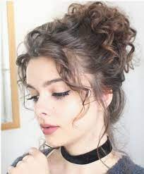 21 Totally Trendy Summer Hairstyles Page 9 Of 21 Hairstyle Zone X Easy Hairstyles Curly Bun Hairstyles Easy Hair Updos