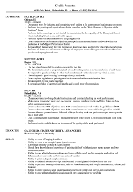 Painter Resume Samples Velvet Jobs