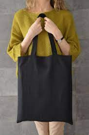 Black Linen Canvas Tote Bag Zero Waste Reusable Grocery Bag Natural Eco Friendly Goth Style Vegan Tote Bag Everyday Handmade Shopping Bag Tote Bag Linen Bag Bags