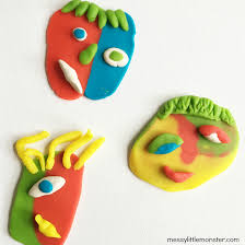 Born in spain in 1889 picasso live in the middle of and through some of the most horrific times. Picasso Art For Kids Playdough Faces Messy Little Monster