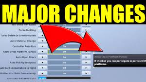 Fortnite Allow Cross Platform Parties Setting Major Update Ps4 Xbox Mobile Switch V8 10 Youtube