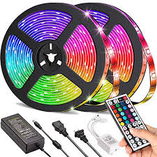Led lights for bedroom with remote control. Umickoo Led Strip Lights Kit Led Lights For Bedroom 10m 2x5m 32 8 Feet Smd 5050 300 Leds With Ir Remote Controller For Home Kitchen Party Christmas Dc 12v 5a Buy Online In El Salvador At Elsalvador Desertcart Com Productid 140570310